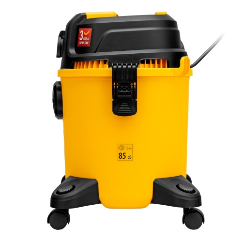 Пылесос строительный RVC20, 1400 Вт, бак 20 л, шланг 3 м, розетка с автосинхр. Denzel фото 7