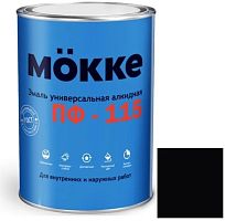 Эмаль алкидная Mokke ПФ-115 чёрная 5 кг