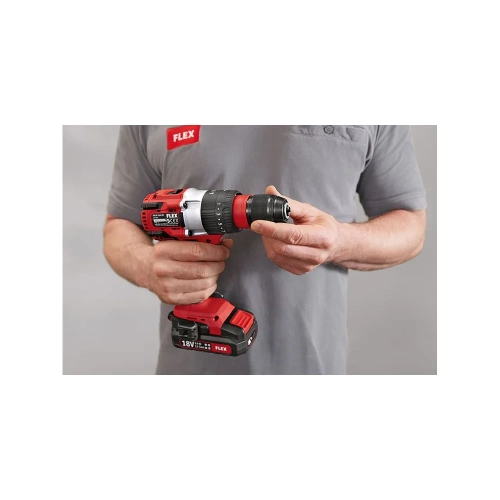 Двухскоростной аккумуляторный ударный дрель-шуруповерт FLEX PD 2G 18.0-EC C 491233 фото 6