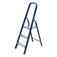 Стремянка, 3 ступени, стальная, Сибртех