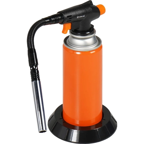 Горелка газовая Airline на цанговый баллон, пьезоподжиг, гибкое сопло D12x110 мм ADGT013 фото 9