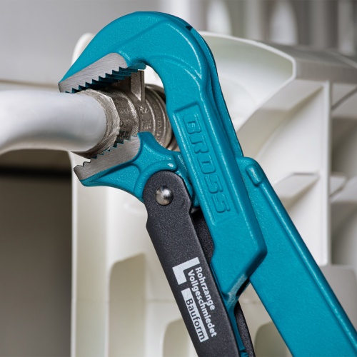 Ключ трубный рычажный 1, №1, цельнокованый, CrV, тип "L" Gross фото 8