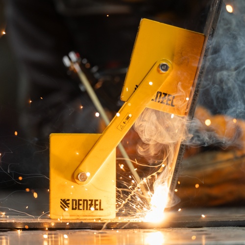 Фиксатор магнитный регулируемый для сварочных работ усилие 50 LB Denzel фото 8