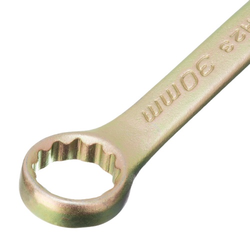 Ключ комбинированный, 30 мм, желтый цинк Сибртех фото 4