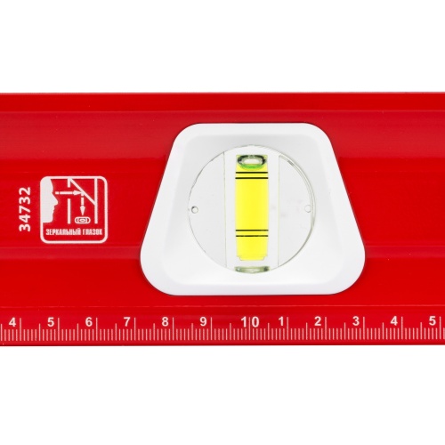 Уровень алюминиевый, магнит, фрезерованный, 3 глазка (1 зеркальный) двухкомпонентные рукоятки, 800 мм Matrix фото 8