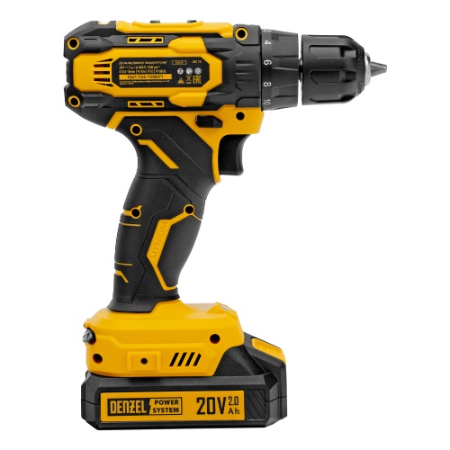 Дрель-шуруповерт аккумуляторная CDQ-20, Li-Ion, 20 В// Denzel фото 7