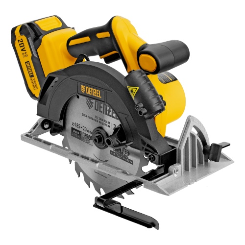 Пила циркулярная аккумуляторная бесщет. CCSH-BL-20-185, 185 мм, Li-Ion, 20 В// Denzel Пила циркулярная аккумуляторная бесщет. CCSH-BL-20-185, 185 мм, Li-Ion, 20 В// Denzel