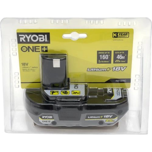 Аккумулятор RB1825C ONE+ 18В, 2.5Ач Ryobi 5133005516 фото 11 Аккумулятор RB1825C ONE+ 18В, 2.5Ач Ryobi 5133005516 фото 11