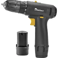 Дрель-шуруповерт аккумуляторная Kolner KCD 12/2L 12В, 2 скорости, АКБ - 2 шт, 2.0Ач, ЗУ, 25Нм 8020100302