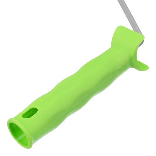 Валик с натуральным мехом, с ручкой, 200 мм, ворс 12 мм, D 48 мм, D ручки 6 мм, Сибртех фото 5