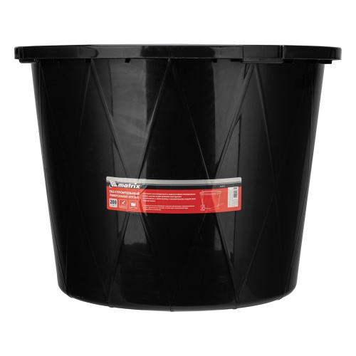 Таз строительный круглый универсальный, 200л, ударопрочный, с ребрами жесткости Matrix фото 4 Таз строительный круглый универсальный, 200л, ударопрочный, с ребрами жесткости Matrix фото 4