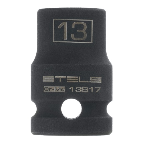 Головка ударная шестигранная, 13 мм, 1/2, CrMo Stels фото 3