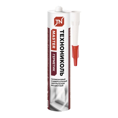 Герметик ТЕХНОНИКОЛЬ нейтральный силиконовый бесцветный 280 мл. (12 шт.)