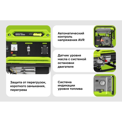 Бензиновый генератор Grizzly GEGG-3000 фото 4