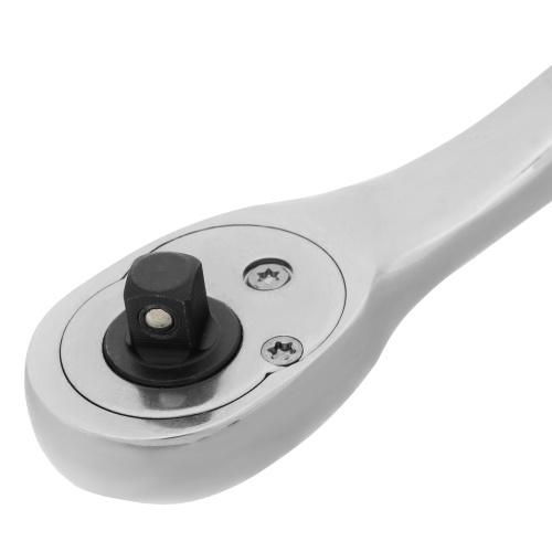 Ключ-трещотка 1/4", CrV, 90 зубьев, усиленный, хром Gross фото 6