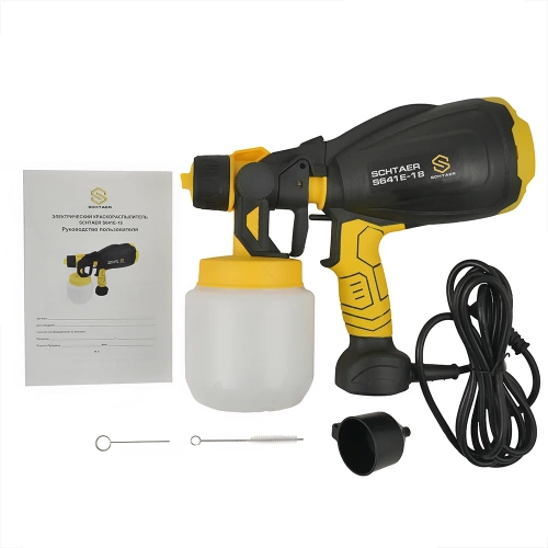 Электрический окрасочной пистолет SCHTAER 220V/50Hz, 650W, сопло 1.8 S641E-18 фото 6