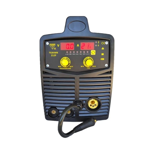 Полуавтомат ТЕХНИК SYN-212F синергентика, пульс, цифр. табло, евро, СО2+ММА 200А кг, 60%ПН цифр. табло, евро, горелка, масса ,кабель 5