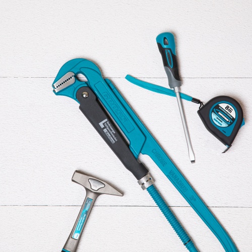 Ключ трубный рычажный 3, №4, цельнокованый, CrV, тип "L" Gross фото 6