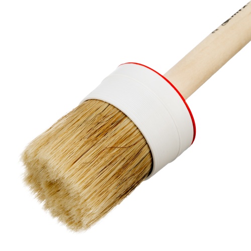 Кисть круглая №20 (65 мм) натуральная щетина, деревянная ручка MTX фото 3