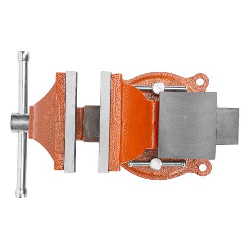 Тиски слесарные, 100 мм, поворотные, с наковальней Sparta фото 5