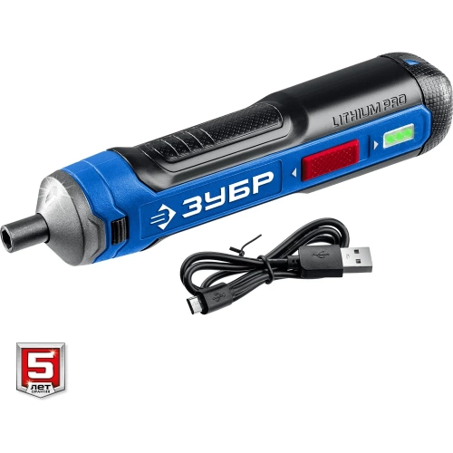 Аккумуляторная отвертка ЗУБР Профессионал 4 Vmax, в коробке PSD-4 фото 8