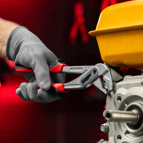 Клещи переставные Nickel (белый) 250 мм, хром-ванадий, двухкомпонентные рукоятки Matrix фото 11