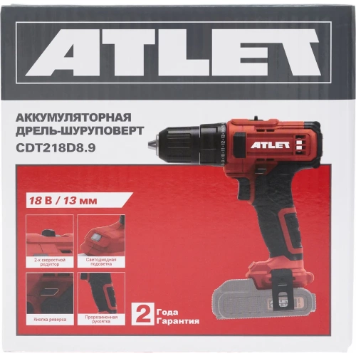 Аккумуляторная дрель-шуруповерт ATLET CDT218D8.9 фото 10 Аккумуляторная дрель-шуруповерт ATLET CDT218D8.9 фото 10