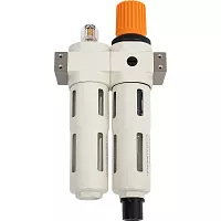 Блок подготовки воздуха Profi: фильтр-регулятор, лубрикатор (1300 л/мин; 16 бар; 1/4") ROCKFORCE RF-7002014(18867)