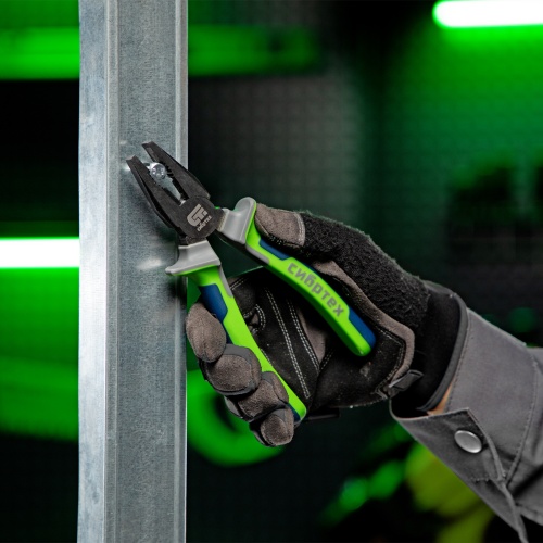 Плоскогубцы комбинированные, 180 мм, фосфатирование, трехкомпонентные рукоятки Сибртех фото 9