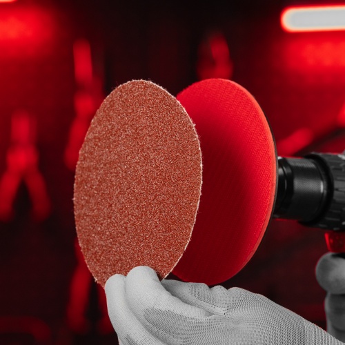 Круг абразивный на ворсовой подложке под "липучку", P 36, 125 мм, 10 шт Matrix фото 7