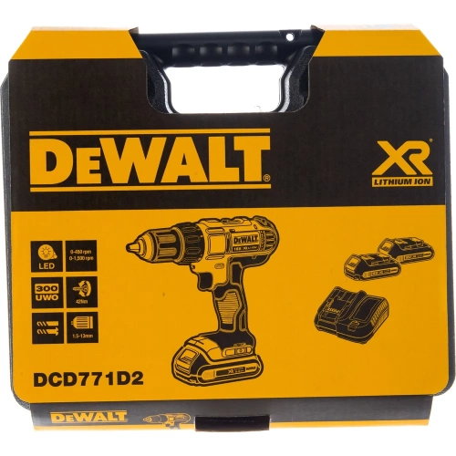 Дрель-шуруповерт DEWALT 2.0 Ач DCD771D2 фото 8