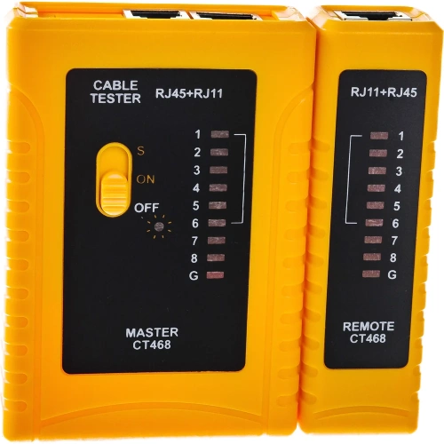 Тестер для витой пары ITK RJ11/RJ45 CT468 фото 3 Тестер для витой пары ITK RJ11/RJ45 CT468 фото 3