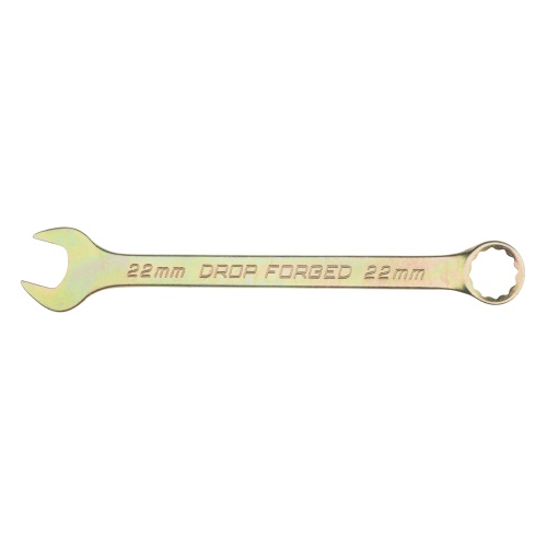 Ключ комбинированный, 22 мм, желтый цинк Сибртех фото 2