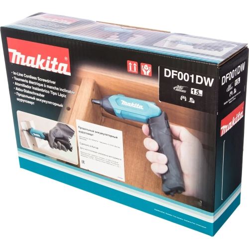 Аккумуляторная отвертка Makita DF001DW фото 9