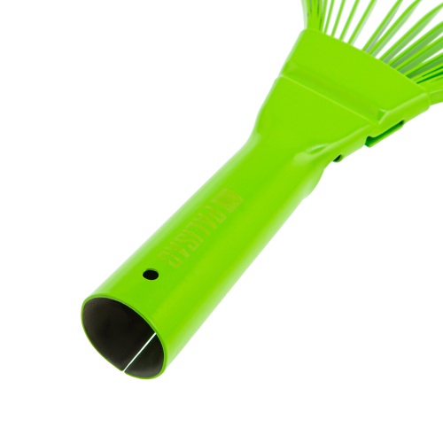 Грабли веерные стальные, 425 мм, 22 плоских зуба, эмалированные, без черенка, Palisad фото 4