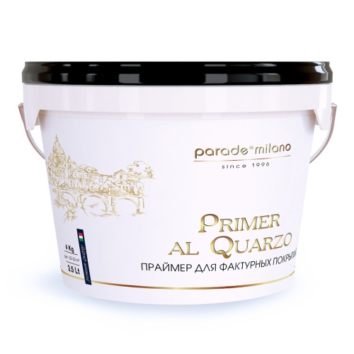 Грунт Parade Primer al Quarzo для фактурных покрытий белый 2,5 л Грунт Parade Primer al Quarzo для фактурных покрытий белый 2,5 л