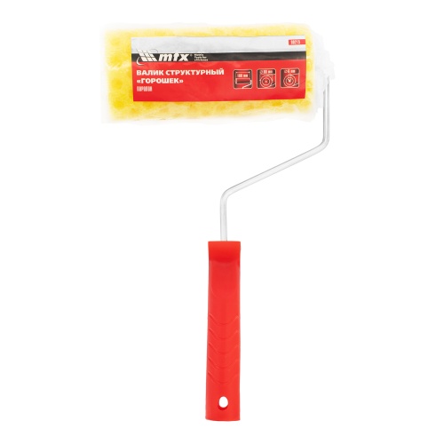 Валик "Структурный" поролоновый с ручкой, "горошек", 180 мм, D 80 мм, D ручки 6 мм MTX фото 6