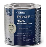 Эмаль для бетонных полов быстросохнущая Лакра Prof it RAL 7032 галечный серый 2,8 кг