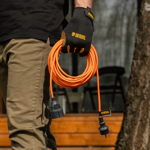 Удлинитель-шнур силовой Garden Series, б/з, ПВС, 10м, 1 розетка, 2 x 1,5 мм, Denzel фото 9