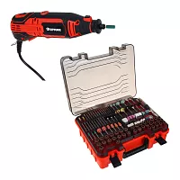 Гравер электрический ЕРМАК 160Вт, 8000-33000 об*мин, набор аксессуаров 289 пр. 693-024