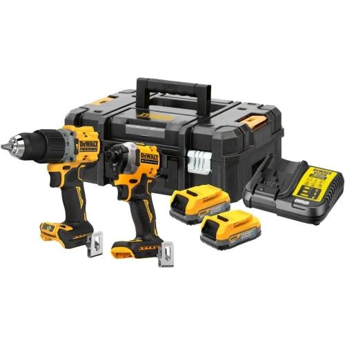Аккумуляторный набор DEWALT DCK2050E2T, 18 В: дрель-шуруповерт DCD805 + шуруповерт DCF850, с 2 АКБ 1.7 Ач и ЗУ, в кейсе TSTAK DCK2050E2T-QW Аккумуляторный набор DEWALT DCK2050E2T, 18 В: дрель-шуруповерт DCD805 + шуруповерт DCF850, с 2 АКБ 1.7 Ач и ЗУ, в кейсе TSTAK DCK2050E2T-QW