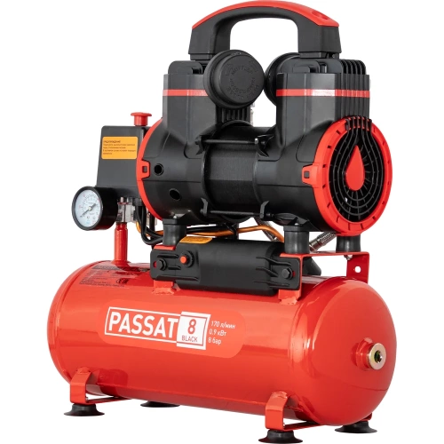 Компрессор Aurora PASSAT-8 BLACK тихий, безмасляный, 8 л, 170л/мин, 0.9 кВт 35008 фото 6 Компрессор Aurora PASSAT-8 BLACK тихий, безмасляный, 8 л, 170л/мин, 0.9 кВт 35008 фото 6