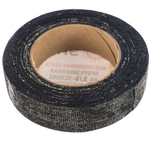 Изолента Эра Б0002454 прорезиненная на х/б основе черная 20 мм 5,5 м