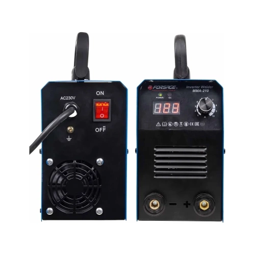 Сварочный аппарат Forsage 3.7 кВт, 230 В, диаметр электрода - 1.6-3.2 мм, сварочный ток - 20-210 А F-MMA-210(58939) фото 11