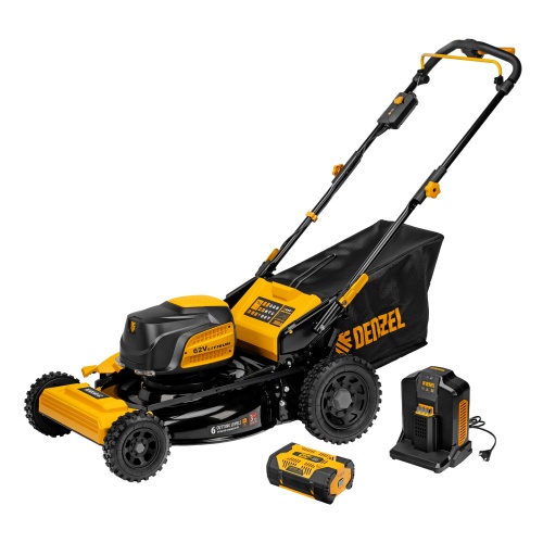 Газонокосилка аккумуляторная бесщет., RLMS560-62, привод, 560 мм, Li-ion, 62В Denzel фото 23