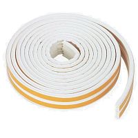 Лента уплотнительная самоклеящаяся Remocolor 50-3-214 Р-профиль белая 9x5,5 мм 10 м