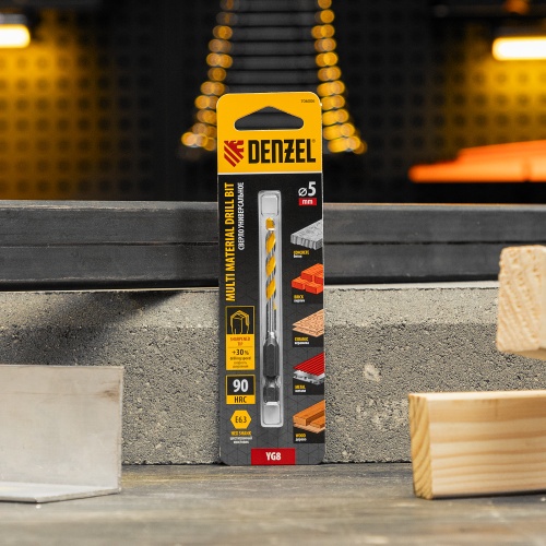 Сверло универсальное, Multi cut, 5 мм Denzel фото 7