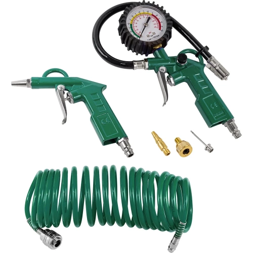 Пистолет для подкачки шин Rockforce с манометром в комплекте с пистолетом обдувочным и шлангом 0-8.5 Bar, шланг 5м, в блистере RF-STG-26K6(52801) фото 3 Пистолет для подкачки шин Rockforce с манометром в комплекте с пистолетом обдувочным и шлангом 0-8.5 Bar, шланг 5м, в блистере RF-STG-26K6(52801) фото 3