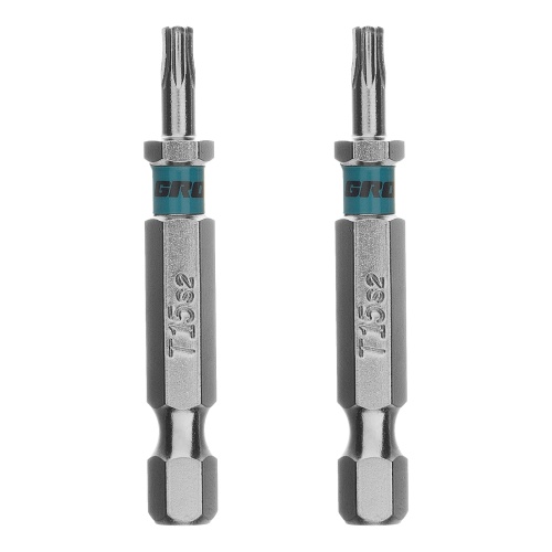 Бита Torx 15х50мм, сталь S2, шестигр., 2 шт. Gross
