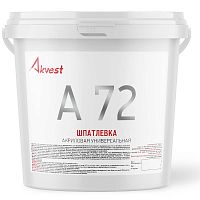 Шпатлевка акриловая Аквест-72 универсальная водостойкая 3 кг